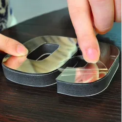 Horloge murale 3D - DIY sticker acrylique - effet miroir