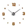 Horloge murale 3D - DIY sticker acrylique - effet miroir