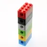 Taille-crayon en forme de blocs de construction - plastique - 10 pièces