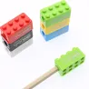 Building blocks shaped pencil sharpener - plastic - 10 piecesPencil sharpeners
