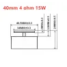 Audio speaker - full range - neodymium - 40mm / 44mm / 50mm- 15W / 20W / 25WSpeakers