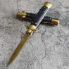 Couteau de poche pliant - lame acier - manche bois