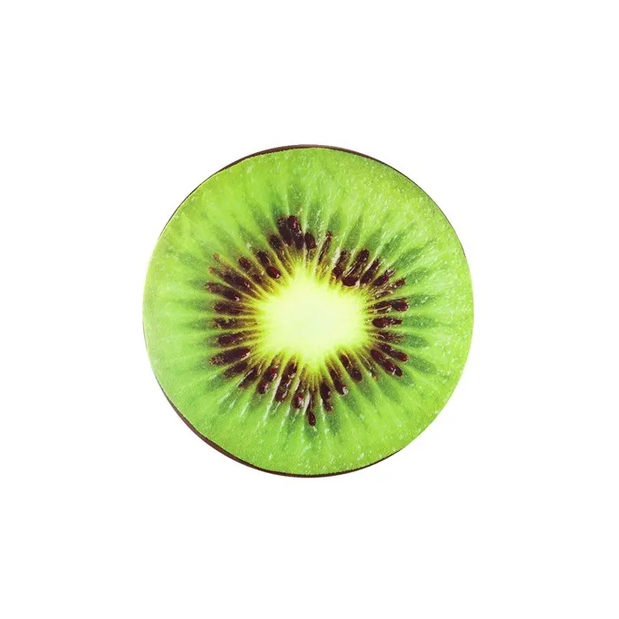 Myk rund stolpute - pute - fruktmønster