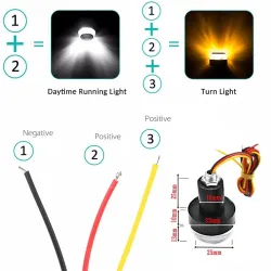 Motorrad Lenkerenden - LED Blinker - Wasserdicht - 2 Stück