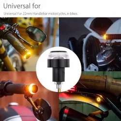 Motorrad Lenkerenden - LED Blinker - Wasserdicht - 2 Stück
