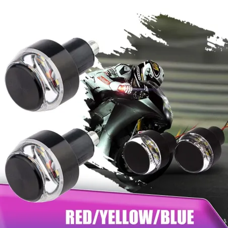 Motorrad Lenkerenden - LED Blinker - Wasserdicht - 2 Stück
