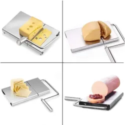 Multifunctional slicer - cheese / meet / vegetables - with 5 cutting wires - stainless steelTools