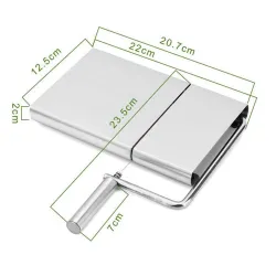 Multifunctional slicer - cheese / meet / vegetables - with 5 cutting wires - stainless steelTools