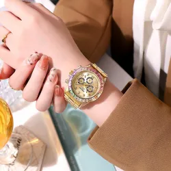 Luksus Quartz ur - med diamanter