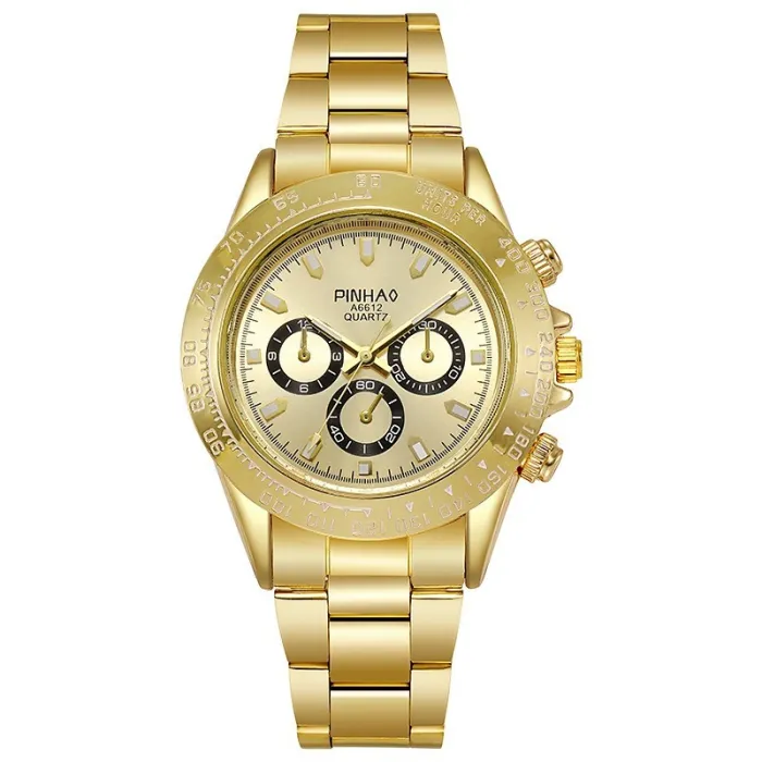 Luksus Quartz-klokke - rustfritt stål