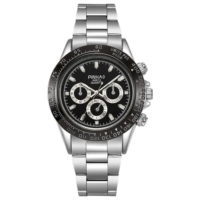 Luksus Quartz-klokke - rustfritt stål