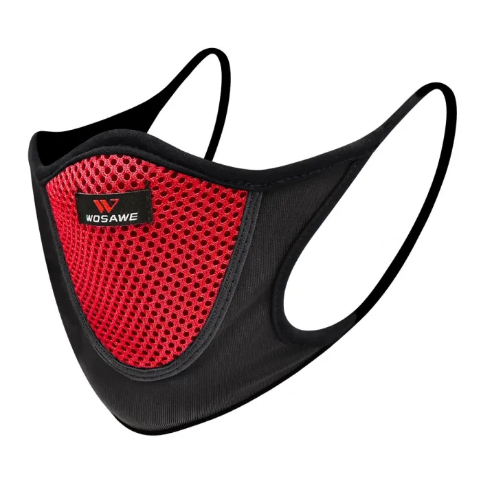 Cykelansigtsmaske - støvtæt - vindtæt - anti-forurening - mesh filter