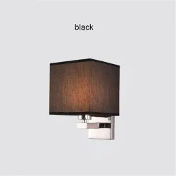 LED væglampe - moderne tekstillampe - E27 - 5W