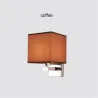 Aplique LED - candeeiro têxtil moderno - E27 - 5W