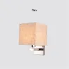 Aplique LED - candeeiro têxtil moderno - E27 - 5W