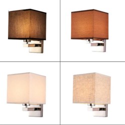 Kinkiet LED - nowoczesna lampa tekstylna - E27 - 5WKinkiety