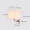 Aplique LED - candeeiro têxtil moderno - E27 - 5W