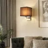 Aplique LED - candeeiro têxtil moderno - E27 - 5W