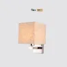 Aplique LED - candeeiro têxtil moderno - E27 - 5W