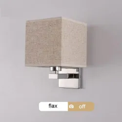 Aplique LED - candeeiro têxtil moderno - E27 - 5W