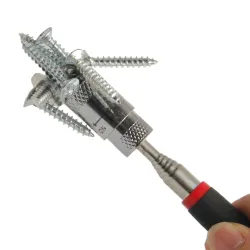 Telescopic mini magnetic pick up tool - with LEDHand tools