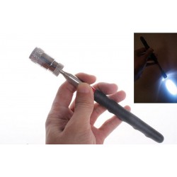 Teleskopisk mini magnetisk pick-up værktøj - med LED