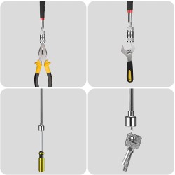 Telescopic mini magnetic pick up tool - with LEDHand tools