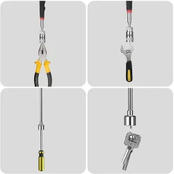 Telescopic mini magnetic pick up tool - with LEDHand tools