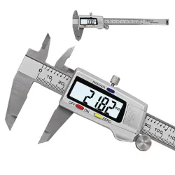 150mm - LCD - digital vernier caliper - rustfrit stål - elektronisk mikrometer