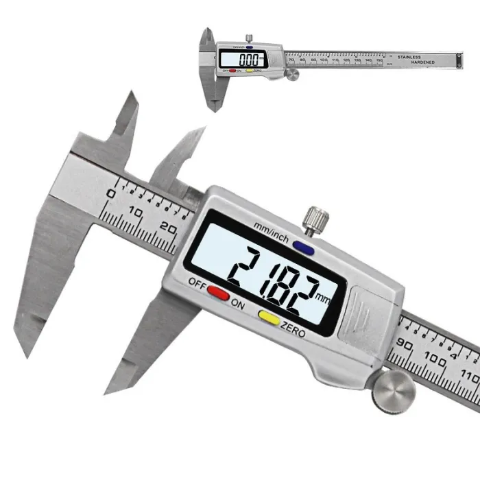 150mm - LCD - digital vernier caliper - rustfritt stål - elektronisk mikrometer