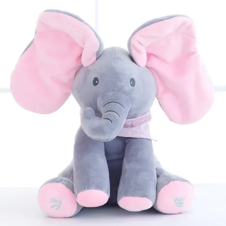 Elefante di peluche elettrico - con suono / movimento