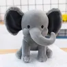 Plys elefant - legetøj - 25cm