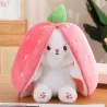 Plush white rabbit - pillow with zipper - toyCuddly toys