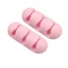 Organizzatore di cavi in silicone - 3 file - 2 pezzi