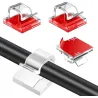 Plastic cable organizer - clip - hook - with adhesive - 10 piecesAdhesives & Tapes