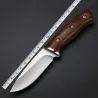 Couteau tactique / de chasse - manche en bois