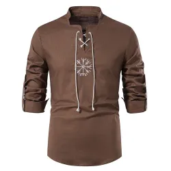 CamisetasCamisa de algodón de manga larga - con cuello alto