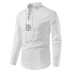 CamisetasCamisa de algodón de manga larga - con cuello alto