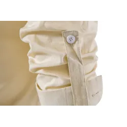 Chemise en coton à manches longues - avec col montant