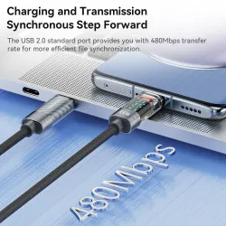 USB C auf Typ C Kabel - Schnellladung - Datenübertragung - Mit LCD Display - 60W / 100W