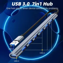 Type-C / USB A - HUB USB 3.0 - OTG - 4 / 7 portów - rozgałęźnik - adapterHuby