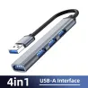 Tipo-C / USB A - HUB USB 3.0 - OTG - 4/7 porte - splitter - adattatore