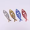 Symbole Jésus / poisson - autocollant pour voiture