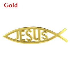 Jesus/símbolo de peixe - adesivo de carro