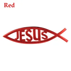 Jezus / vissymbool - autostickerStickers