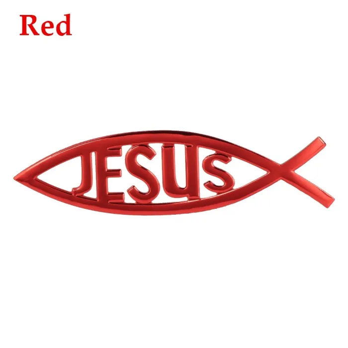Jezus / vissymbool - autostickerStickers