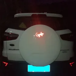 Autocollant de voiture réfléchissant - motif gecko - 2 pièces