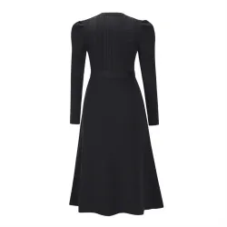 VestidosVestido de punto elegante - manga larga - cinturón