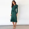 VestidosVestido de punto elegante - manga larga - cinturón
