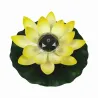 Solcelledrevet blomst - lotus form - LED - springvand / dam flydende dekoration
